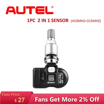 AUTEL 2 In 1 TPMS Sensor 433 315 Mhz MX Sensor tyre pressure sensor Tire Monitoring TPMS car Programmable Sensor 100% Original
AUTEL 2 In 1 TPMS Sensor 433 315 Mhz MX Sensor tyre pressure sensor Tire Monitoring TPMS car Programmable Sensor 100% Original