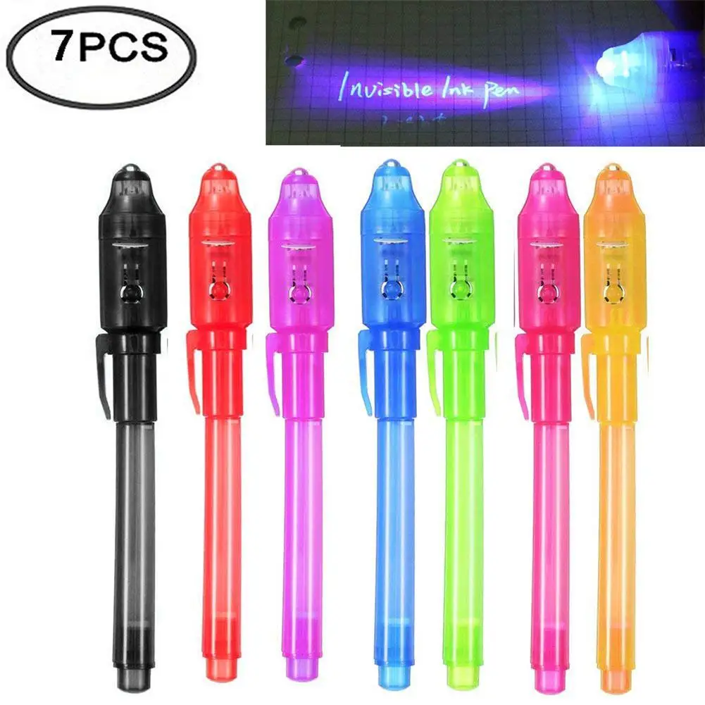 7 Pcs/set Creative Magic Uv Light Pen Set Invisible Ink Pen Kids Toy Marker Pen Security Marking For Kids Gifts
7 Pcs/set Creative Magic Uv Light Pen Set Invisible Ink Pen Kids Toy Marker Pen Security Marking For Kids Gifts