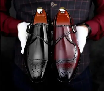2018 Spring Summer Monk Strap Mens Formal Business Shoes Flat heel British Style Man Wedding Dress Shoes
2018 Spring Summer Monk Strap Mens Formal Business Shoes Flat heel British Style Man Wedding Dress Shoes