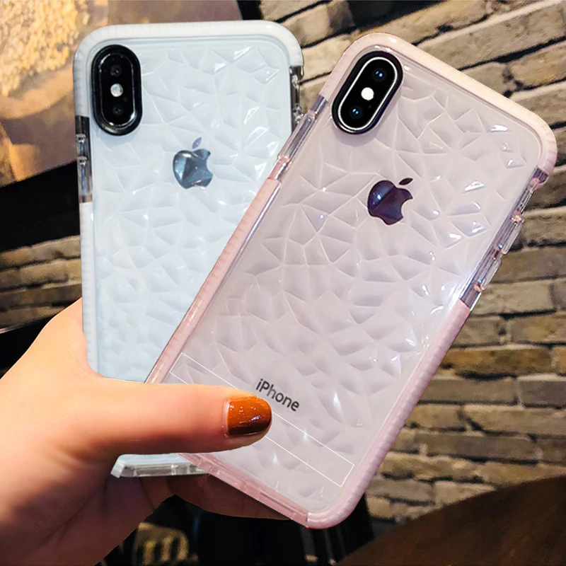 3D Diamond Pattern Case for iPhone X 6 6S 7 8 Plus Transparent Clear Soft TPU Cover Crystal Ultra Thin Shining Phone Shell
3D Diamond Pattern Case for iPhone X 6 6S 7 8 Plus Transparent Clear Soft TPU Cover Crystal Ultra Thin Shining Phone Shell