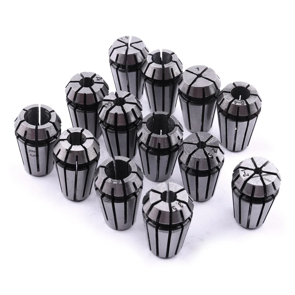 New Arrival 13Pcs/Set ER11 Spring Collet Chuck 1mm-7mm Spring Collet for CNC Engraving Machine and Milling Lathe Tools
New Arrival 13Pcs/Set ER11 Spring Collet Chuck 1mm-7mm Spring Collet for CNC Engraving Machine and Milling Lathe Tools