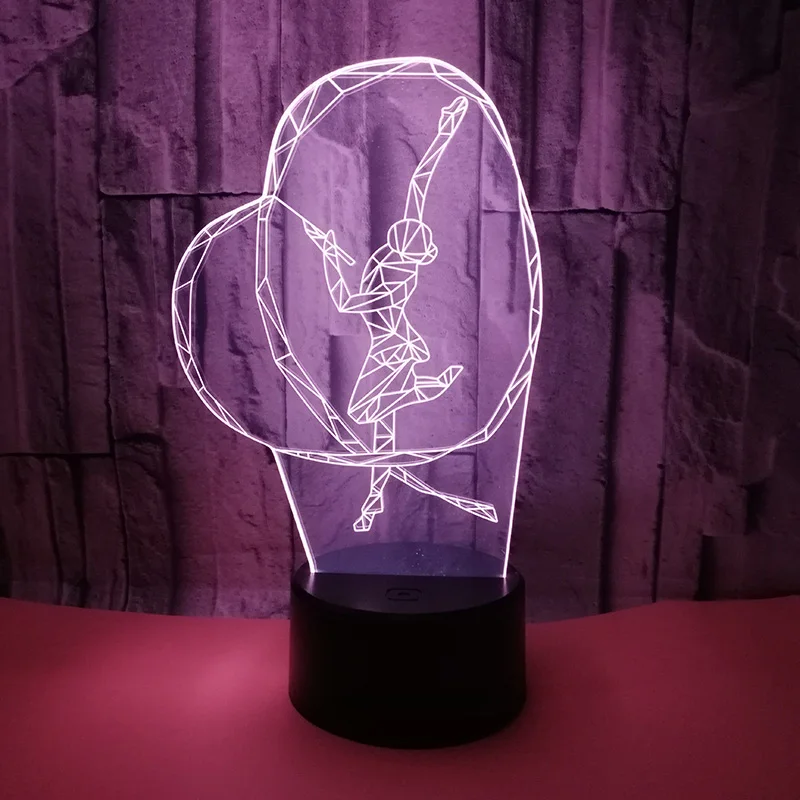 3D Art Gymnastic Led Night Light USB Charging Table Lamp LED Touch Control Lights 7 Color Lamp
3D Art Gymnastic Led Night Light USB Charging Table Lamp LED Touch Control Lights 7 Color Lamp