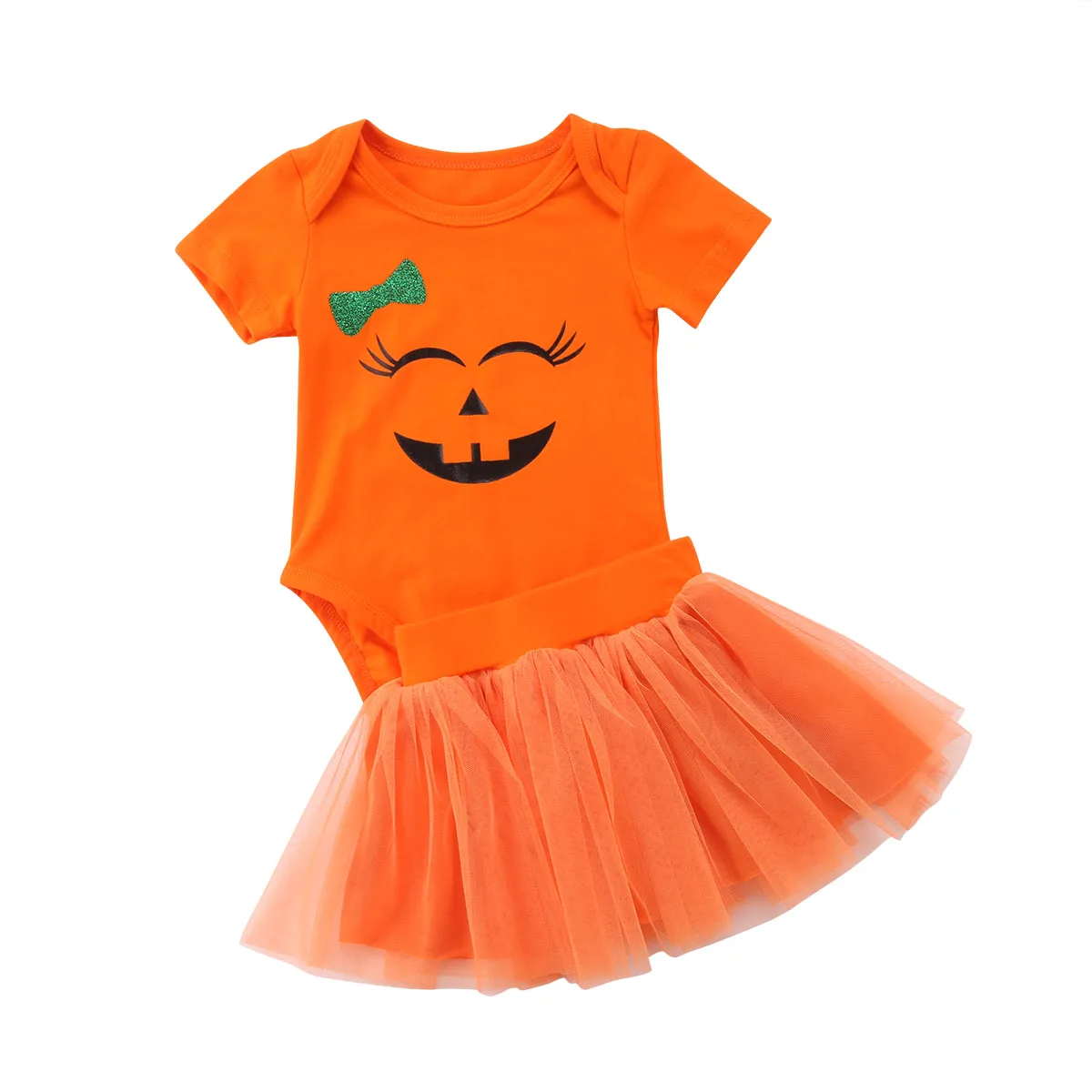 2018 Newborn Baby Girl Halloween Orange Pumpkin Princess Smiley Face Bodysuit Tulle Mesh Skirt Outfits Set
2018 Newborn Baby Girl Halloween Orange Pumpkin Princess Smiley Face Bodysuit Tulle Mesh Skirt Outfits Set