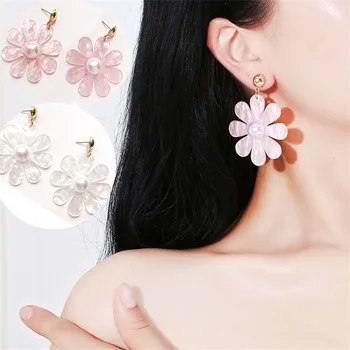 VIVILADY Romantic Pink White Series Acrylic Women Flower Drop Earrings Trendy BOHO Long Beach Holiday Major Jewlery Brincos Gift 
VIVILADY Romantic Pink White Series Acrylic Women Flower Drop Earrings Trendy BOHO Long Beach Holiday Major Jewlery Brincos Gift