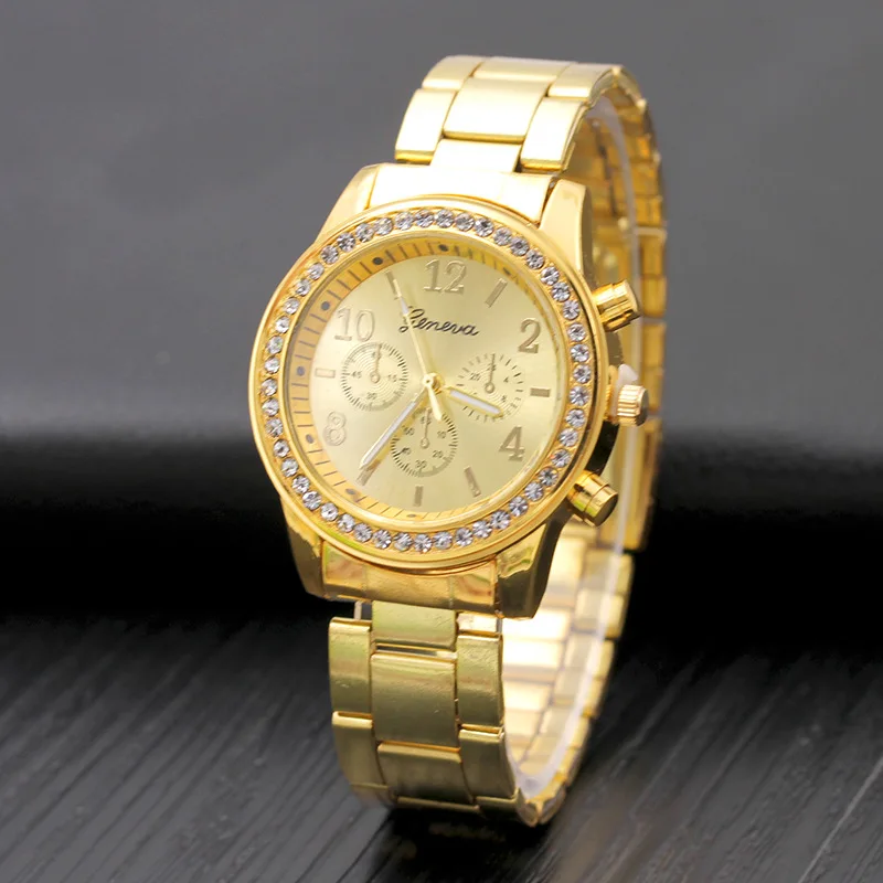 2019 New Fashion elegant Chronograph Plated Classic Geneva Quartz Ladies Watch Women Crystals Wristwatches Relogio Feminino
2019 New Fashion elegant Chronograph Plated Classic Geneva Quartz Ladies Watch Women Crystals Wristwatches Relogio Feminino