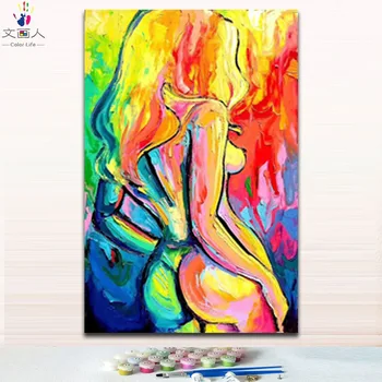 DIY Abstract painting by numbers figuers colorful back beauty pictures by numbers with drawing kits for simple hoom wall decor 
DIY Abstract painting by numbers figuers colorful back beauty pictures by numbers with drawing kits for simple hoom wall decor