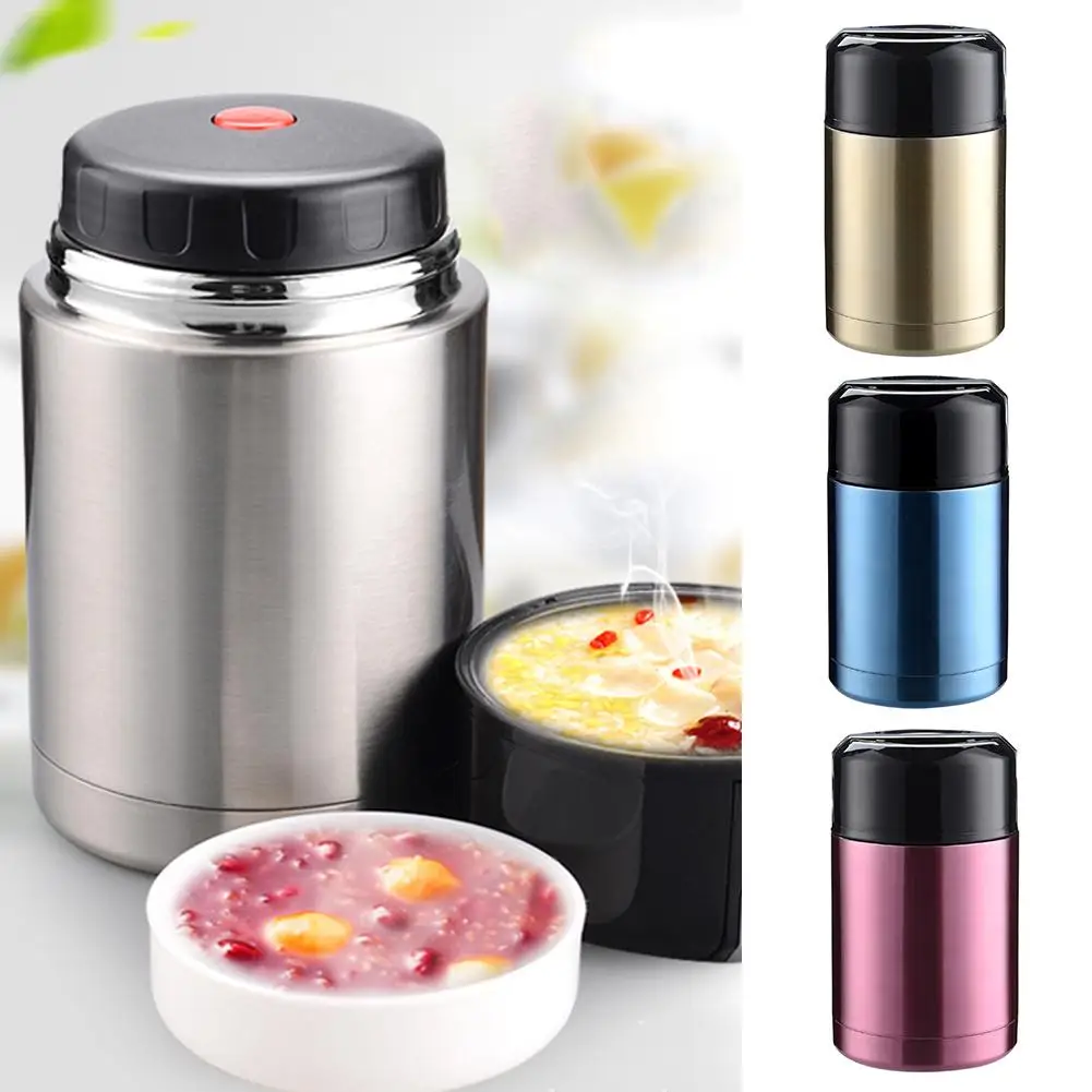 800/1000ml Stainless Steel Lunch Box Insulation Soup Pot Stew Kettle Bowl Vacuum Food Jar Portable Container Students Lunchbox
800/1000ml Stainless Steel Lunch Box Insulation Soup Pot Stew Kettle Bowl Vacuum Food Jar Portable Container Students Lunchbox
