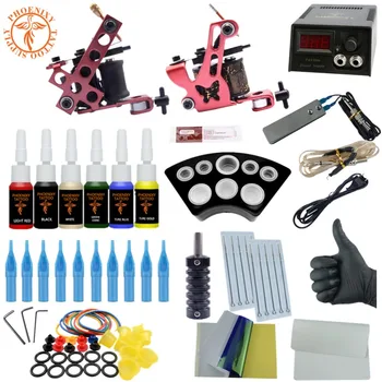 Professional Tattoo Kit 6 Color Ink Set 2 Machines Set LCD Power Supply Needles Permanent Make Up Body Art Complete Tattoo Kit
Professional Tattoo Kit 6 Color Ink Set 2 Machines Set LCD Power Supply Needles Permanent Make Up Body Art Complete Tattoo Kit