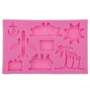 Coconut trees Hook Anchor Ship Plane, Aircraft,Sunsine Silicone mold for Cake Decorating Fondant Chocolate tools T0569
Coconut trees Hook Anchor Ship Plane, Aircraft,Sunsine Silicone mold for Cake Decorating Fondant Chocolate tools T0569
