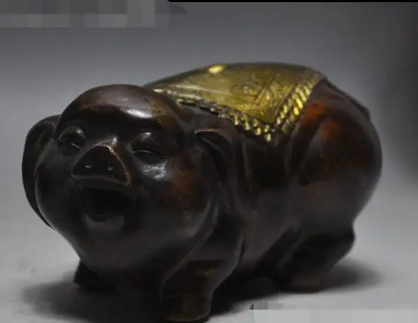 S2417 Chinese fengshui bronze gilt zodiac pig animal wealth good luck statue Sculpture discount 30% (C0324) 
S2417 Chinese fengshui bronze gilt zodiac pig animal wealth good luck statue Sculpture discount 30% (C0324)