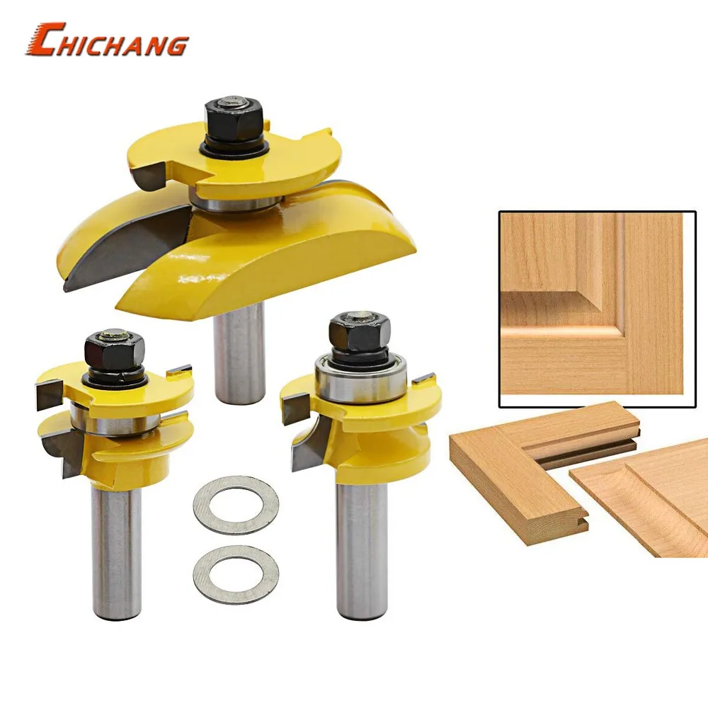3Pcs 1/2'' Shank Rail Blade Cutter Panel Cabinet Router Bits Set Milling cutter Power Tools Door knife Wood Cutter
3Pcs 1/2'' Shank Rail Blade Cutter Panel Cabinet Router Bits Set Milling cutter Power Tools Door knife Wood Cutter