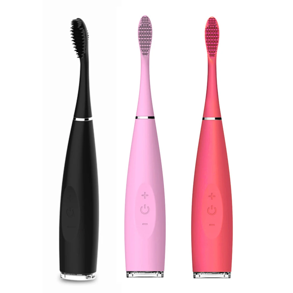Silicone Sonic Electric Toothbrush USB Chargeable Waterproof Deep Clean Teeth Whitening Electric Teeth Brush Oral Health
Silicone Sonic Electric Toothbrush USB Chargeable Waterproof Deep Clean Teeth Whitening Electric Teeth Brush Oral Health