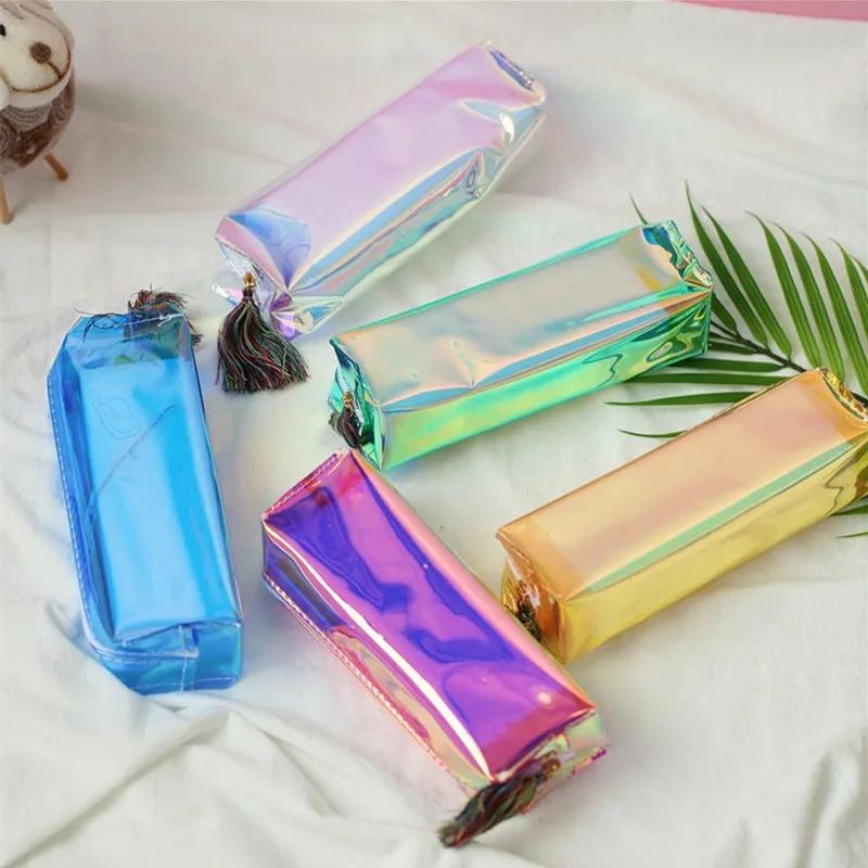 1pc Holographic Makeup Bag Laser Tassel Cosmetic Bags Colorful Holo Pencil case Lady Storage Zipper Pouch
1pc Holographic Makeup Bag Laser Tassel Cosmetic Bags Colorful Holo Pencil case Lady Storage Zipper Pouch