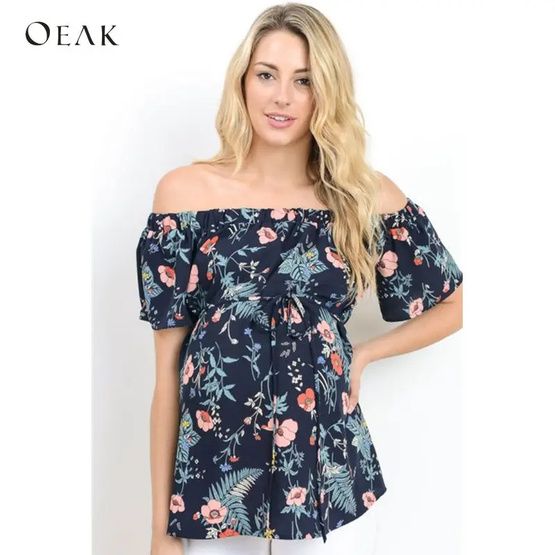Oeak Hot Sale Women's Sleeve Breastfeeding Off Shoulder T-Shirt Maternity Vetement Maternite For Pregnant
Oeak Hot Sale Women's Sleeve Breastfeeding Off Shoulder T-Shirt Maternity Vetement Maternite For Pregnant