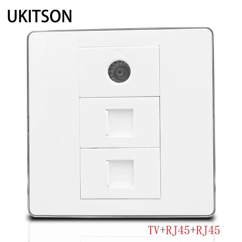 Analog TV CAT5E CAT6 RJ45 Wall Cover ATV Outlet Network For Home Office Television
Analog TV CAT5E CAT6 RJ45 Wall Cover ATV Outlet Network For Home Office Television