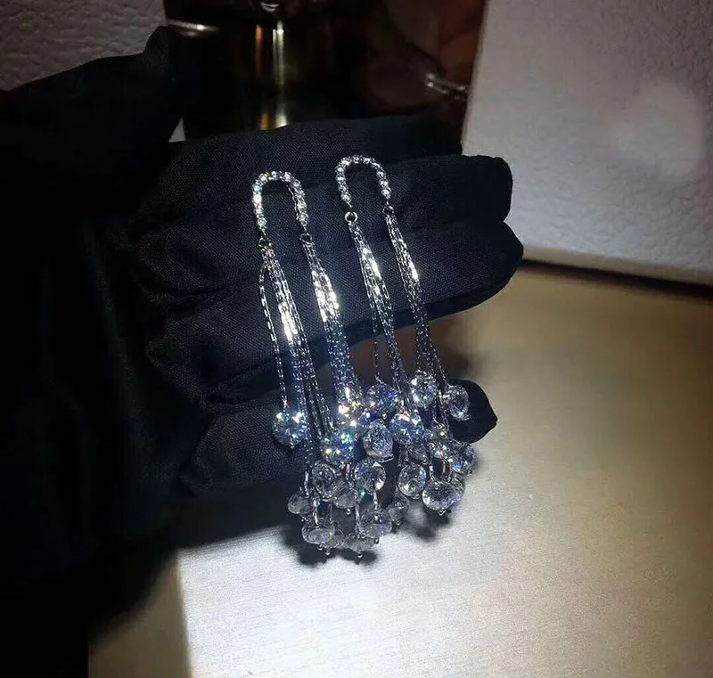 Korean Fashion Jewelry Personality Temperament Crystal Tassel Earrings Bridal Earring Oorbellen Earrings For Women Long Earrings
Korean Fashion Jewelry Personality Temperament Crystal Tassel Earrings Bridal Earring Oorbellen Earrings For Women Long Earrings