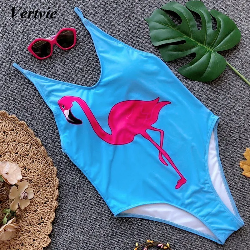 2019 Pink Flamingos Bikini Women One Piece SwimSuit High Cut Print Backless Swimming Suit Female Strapless High Waist Swimwear
2019 Pink Flamingos Bikini Women One Piece SwimSuit High Cut Print Backless Swimming Suit Female Strapless High Waist Swimwear