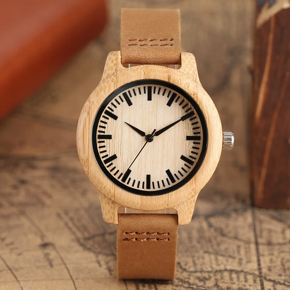 Women Watches 2017 Minimalist Wooden Quartz-Watch Genuine Leather Fashion Ladies Nature Wood Creative Handmade Gifts Relogio NEW 2017 (7)