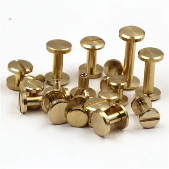 10pcs 8mm flat head diameter brass slotted screws bolts female to male butt screw belt bag bolt
10pcs 8mm flat head diameter brass slotted screws bolts female to male butt screw belt bag bolt