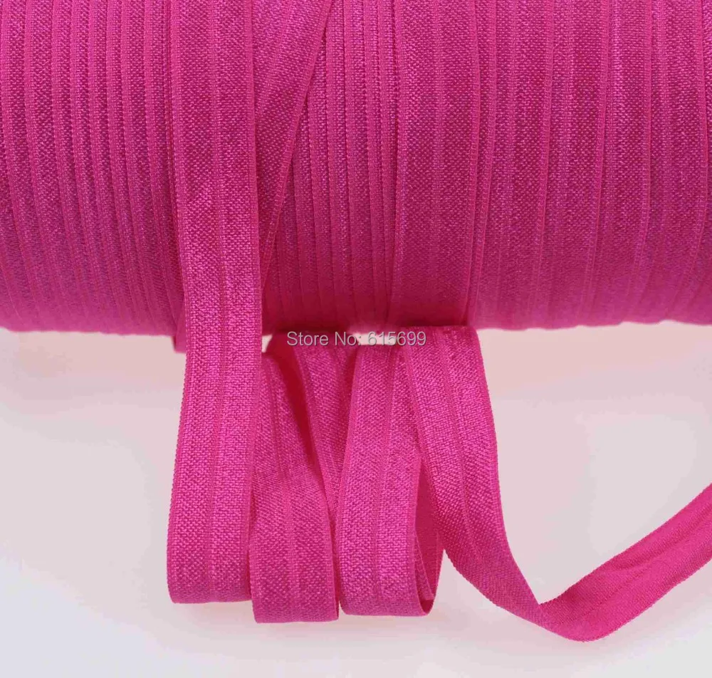 Hot! 5/8" Solid Color Fold Over Elastic Ribbon #187-Azalea FOE Ribbons for DIY & hair accessories, baby headband, 50yards/lot
Hot! 5/8" Solid Color Fold Over Elastic Ribbon #187-Azalea FOE Ribbons for DIY & hair accessories, baby headband, 50yards/lot