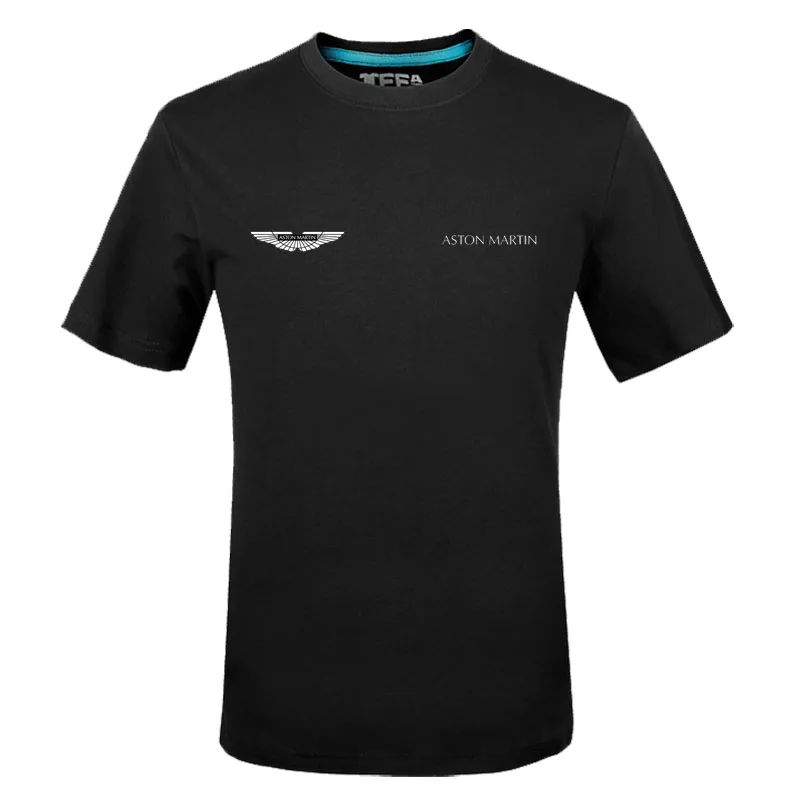 Summer Cotton T-Shirts Aston Martin logo T Shirts Short Sleeve Slim Fit Fashion Tops & Tees Male Clothing
Summer Cotton T-Shirts Aston Martin logo T Shirts Short Sleeve Slim Fit Fashion Tops & Tees Male Clothing