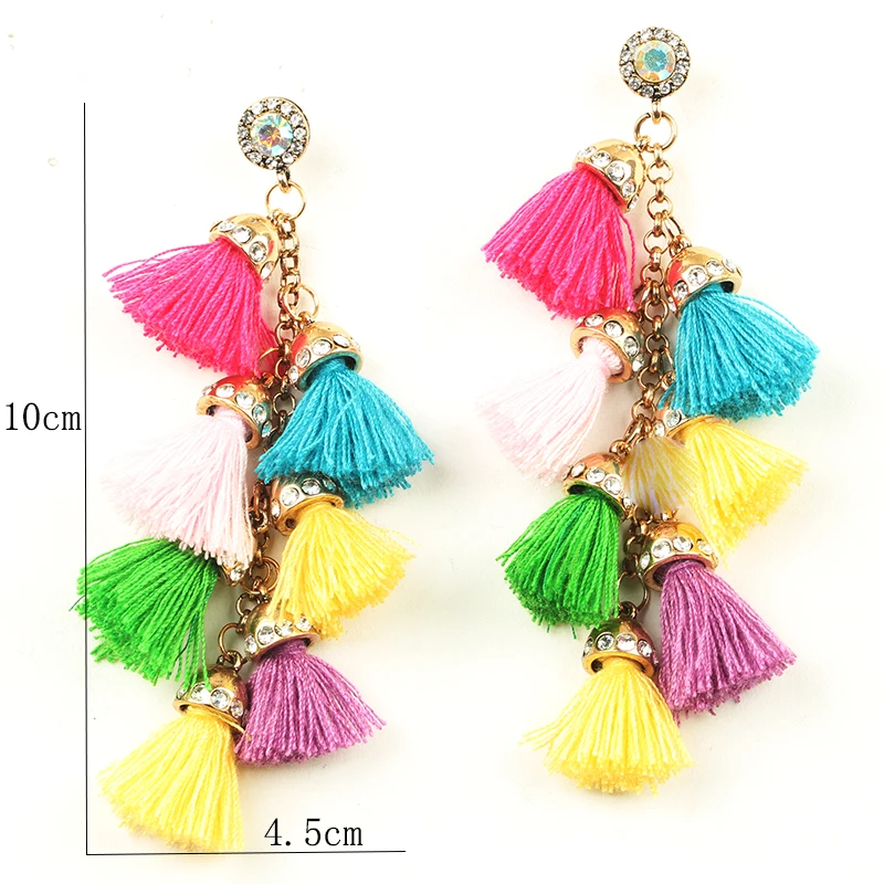 Fashion women accessories jewelry earrings statement tassel Earrings for women drop pom pom Fringing earrings
Fashion women accessories jewelry earrings statement tassel Earrings for women drop pom pom Fringing earrings