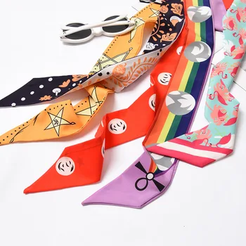 Women's scarves long narrow narrow side double-sided small scarf tied with a hair band multi-function wild
Women's scarves long narrow narrow side double-sided small scarf tied with a hair band multi-function wild