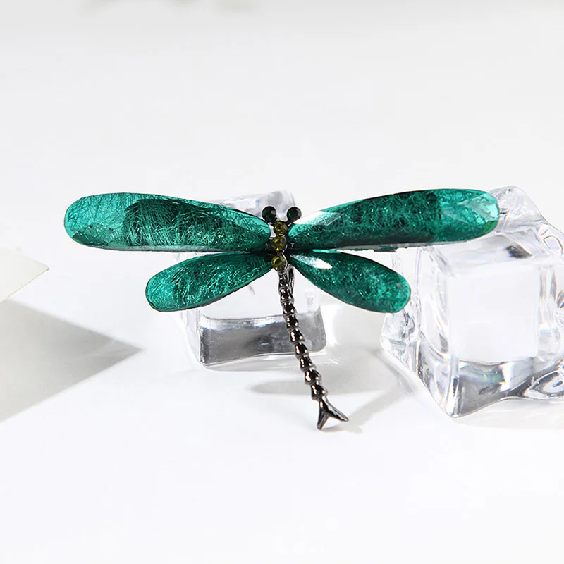 Женская Винтажная брошь в форме стрекозы Большая Булавка насекомого аксессуары