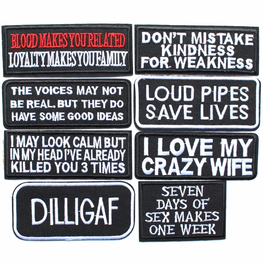 8 pieces/lot Biker Iron on patches Funny Motorcyle Embroidered sewing patch stripe badges armband for clothing DIY craft
8 pieces/lot Biker Iron on patches Funny Motorcyle Embroidered sewing patch stripe badges armband for clothing DIY craft