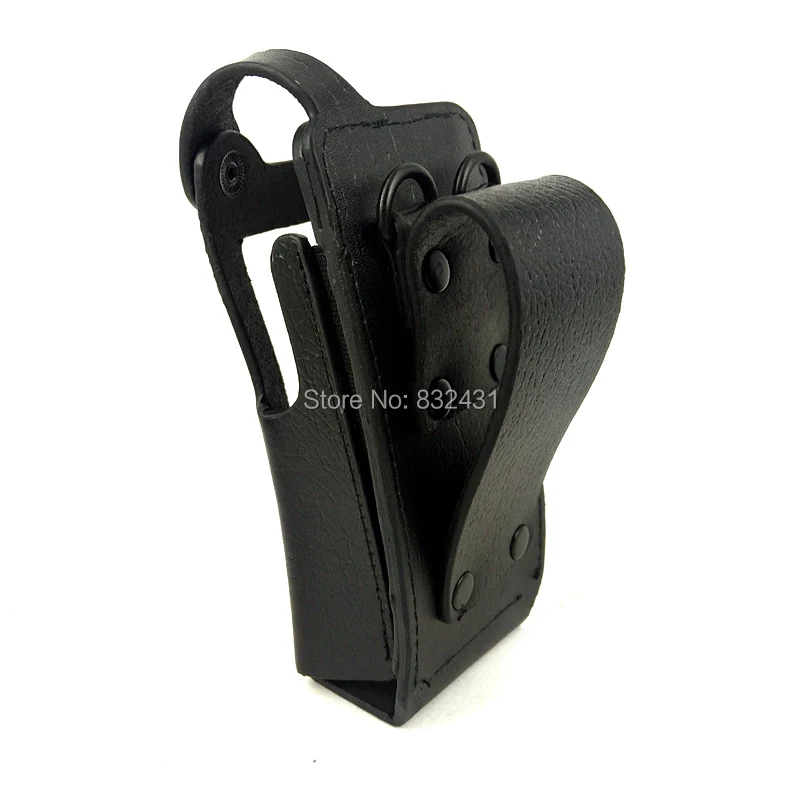 Cowhide Leather Protective Sleeve Bag Case for Motorola XIR P6600 P6620 P8268 P8260 Walkie Talkie 5