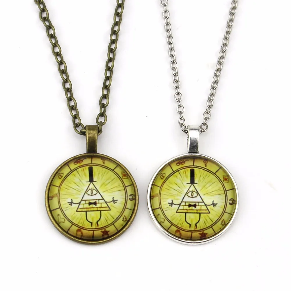 Hot Anime Bronze Silver Color Round glass Necklace Steampunk Drama Gravity Falls Mysteries Pendant Necklace Jewelry
Hot Anime Bronze Silver Color Round glass Necklace Steampunk Drama Gravity Falls Mysteries Pendant Necklace Jewelry