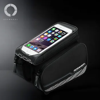 ROSWHEEL 5.7'' Black Bicycle Front Tube Bag Mountain Bike Phone Case Bag Bicycle Bycicle Double Pannier Pouch Cycling equipment
ROSWHEEL 5.7'' Black Bicycle Front Tube Bag Mountain Bike Phone Case Bag Bicycle Bycicle Double Pannier Pouch Cycling equipment