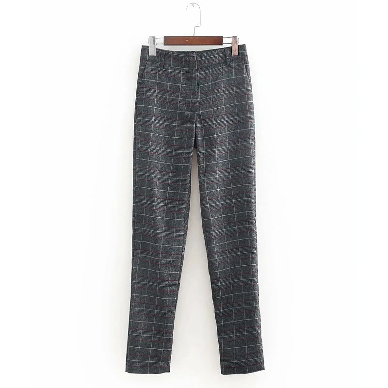 Women Vintage plaid pocket pencil pant retro zipper fly full length business Trousers office lady wear slimming brand pants P144
Women Vintage plaid pocket pencil pant retro zipper fly full length business Trousers office lady wear slimming brand pants P144