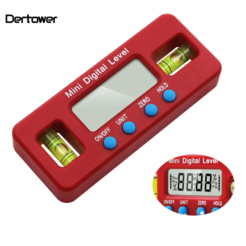 100mm Strong Magnetic Level Ruler Electronic Digital Display Spirit Level Instrument Inclinometer Angle Ruler Measuring Tool
100mm Strong Magnetic Level Ruler Electronic Digital Display Spirit Level Instrument Inclinometer Angle Ruler Measuring Tool