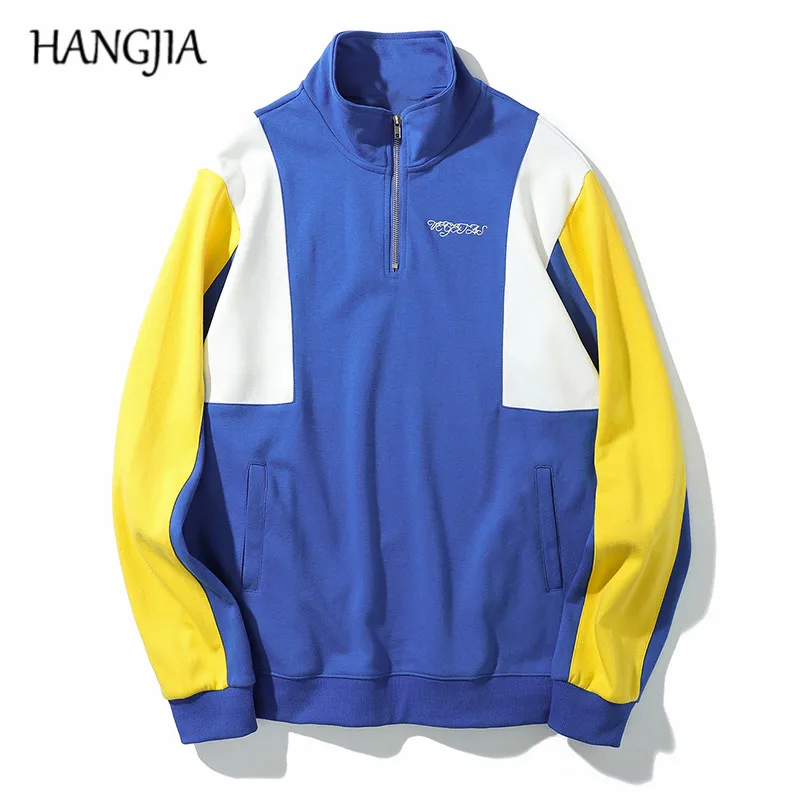 Retro Colorblock Hoodies Men Fashionable Half Zipper Pullover 2019 Autumn and Winter Casual Long-sleeve Hoodies Men's Clothing
Retro Colorblock Hoodies Men Fashionable Half Zipper Pullover 2019 Autumn and Winter Casual Long-sleeve Hoodies Men's Clothing