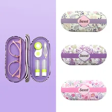 High Quality Double Interlayer with Mirror Metal Contact Lens Case for Kit Box Dual Purpose Leather Flower Reading Glasses Case
High Quality Double Interlayer with Mirror Metal Contact Lens Case for Kit Box Dual Purpose Leather Flower Reading Glasses Case