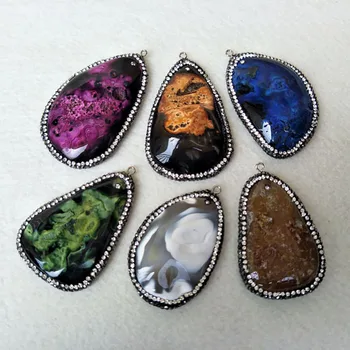 5 pieces Natural Druzy agat e Stone Quartz Pendant Jewelry Charm Pave Crystal for DIY necklace Women Jewelry Finding PD749
5 pieces Natural Druzy agat e Stone Quartz Pendant Jewelry Charm Pave Crystal for DIY necklace Women Jewelry Finding PD749