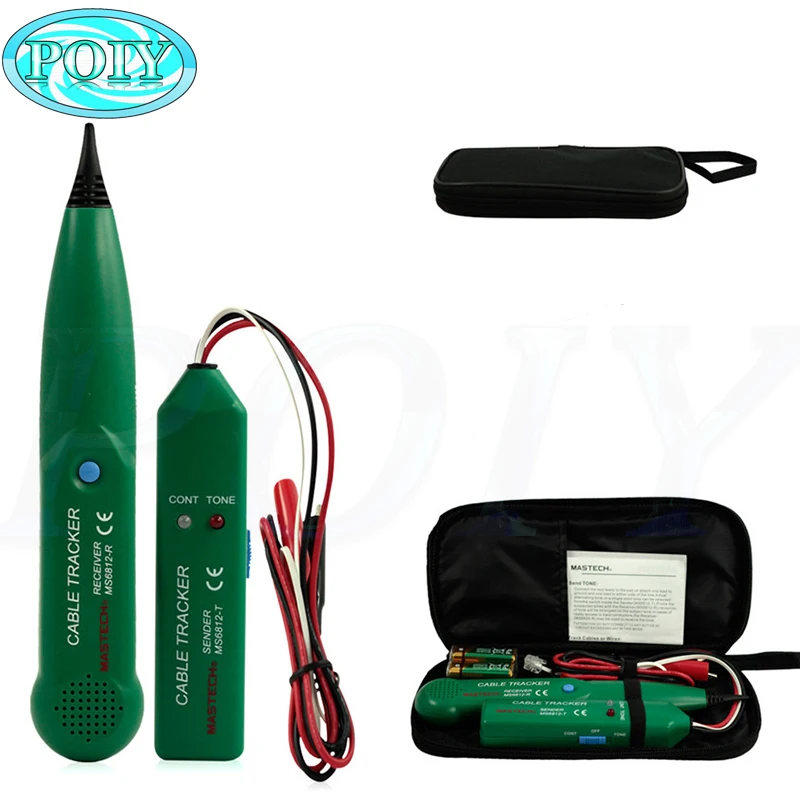 MS6812 Wireman Networking Tool Cable Finder Tone Generator Probe Telephone Wire Tracker Wire Network Cable Tester Tracer Kit
MS6812 Wireman Networking Tool Cable Finder Tone Generator Probe Telephone Wire Tracker Wire Network Cable Tester Tracer Kit