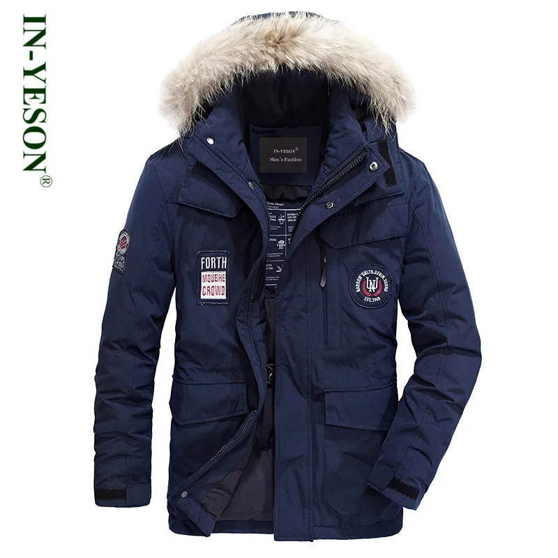 New 2018 Winter Jacket Men Brand IN-YESON Embroidery Fur Collar Thicken White Duck Down Jacket Keep Warm Parka Men
New 2018 Winter Jacket Men Brand IN-YESON Embroidery Fur Collar Thicken White Duck Down Jacket Keep Warm Parka Men