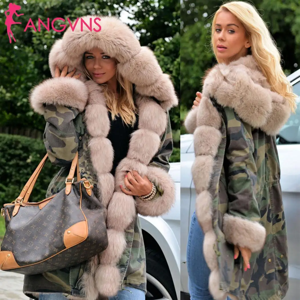 ANGVNS Autumn Winter Coat Women Hooded Drawstring Long Sleeve Fleece Camouflage Outwear Wrap Camouflage Slim Drawstring Casual
ANGVNS Autumn Winter Coat Women Hooded Drawstring Long Sleeve Fleece Camouflage Outwear Wrap Camouflage Slim Drawstring Casual