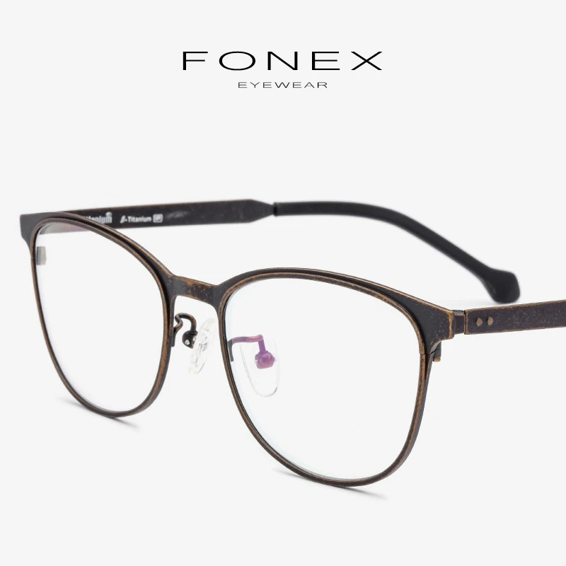 B Pure Titanium Eyeglasses Frame Men Ultralight Vintage Round Spectacles Prescription Optical Glasses Frames Women Eyewear 7706
B Pure Titanium Eyeglasses Frame Men Ultralight Vintage Round Spectacles Prescription Optical Glasses Frames Women Eyewear 7706