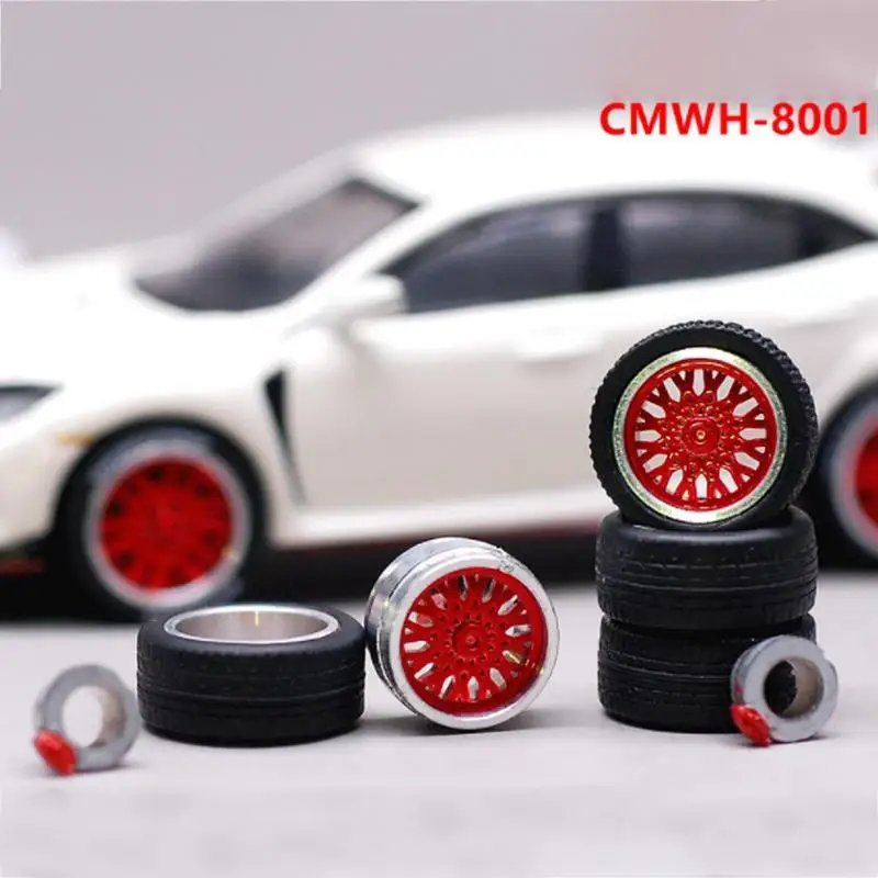 1:64 Alloy Rubber Car Wheels Tire Modified Vehicle Car Refit Wheels For 1/64 Cars Suitable Cars Toy Accessories
1:64 Alloy Rubber Car Wheels Tire Modified Vehicle Car Refit Wheels For 1/64 Cars Suitable Cars Toy Accessories