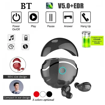 Bluetooth Earphone Headphones Wireless Earphones BT TWS5.0 Sport Headset Wireless Mini Earbuds Stereo Earphone With Charging Box
Bluetooth Earphone Headphones Wireless Earphones BT TWS5.0 Sport Headset Wireless Mini Earbuds Stereo Earphone With Charging Box