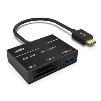 4 Ports USB3.0 HUB Memory Card Reader Adapter Type C to XQD Card High Speed 500MB/S Portable Converters for Laoptop Computer
4 Ports USB3.0 HUB Memory Card Reader Adapter Type C to XQD Card High Speed 500MB/S Portable Converters for Laoptop Computer