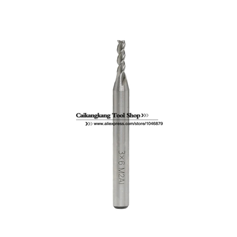 New 3 Flutes 3*6*11*60mm M2AI Dia 3mm End Mill Router Bit Milling Cutter Machine CNC Drill Tool Use For Cutting Aluminum
New 3 Flutes 3*6*11*60mm M2AI Dia 3mm End Mill Router Bit Milling Cutter Machine CNC Drill Tool Use For Cutting Aluminum