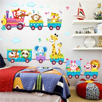 Cute Cartoon Animal Monkey Giraffe Train Wall Sticker Vinyl Removable Decal Mural Art DIY Home Baby Kids Room Nursery Decoration
Cute Cartoon Animal Monkey Giraffe Train Wall Sticker Vinyl Removable Decal Mural Art DIY Home Baby Kids Room Nursery Decoration