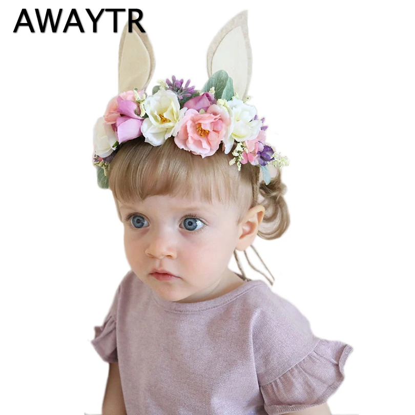 AWAYTR 2019 Summer New Children Flower Crown Rabbit Ears Hair Band Garlands Simulation Flower Seaside Girls Hair Accessories
AWAYTR 2019 Summer New Children Flower Crown Rabbit Ears Hair Band Garlands Simulation Flower Seaside Girls Hair Accessories