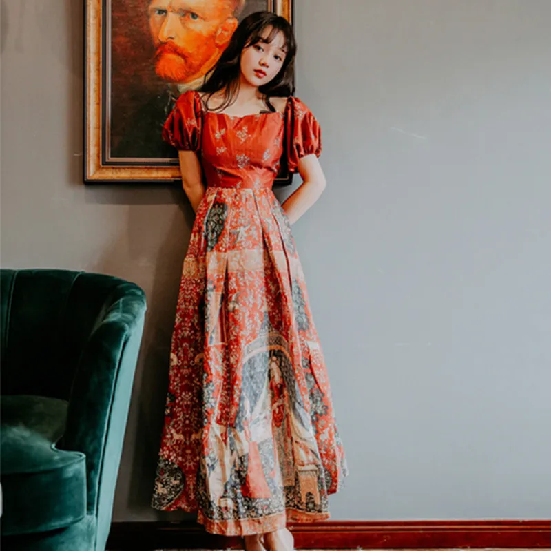 New Summer Floral Printed Holiday Long Boho Dress Women Hollow Out Vintage Short Puff Sleeve Sexy Backless Party Dress Vestidos
New Summer Floral Printed Holiday Long Boho Dress Women Hollow Out Vintage Short Puff Sleeve Sexy Backless Party Dress Vestidos