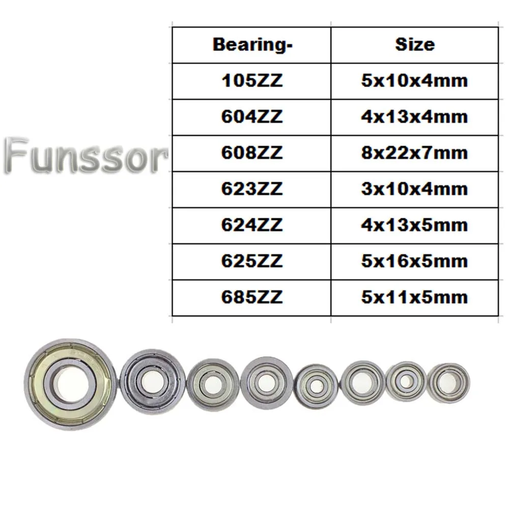 10pcs/lot Deep groove ball Bearing High-carbon Steel 105ZZ 604ZZ 608ZZ 623ZZ 624ZZ 625ZZ 685ZZ
10pcs/lot Deep groove ball Bearing High-carbon Steel 105ZZ 604ZZ 608ZZ 623ZZ 624ZZ 625ZZ 685ZZ