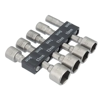 9pc/set 5-13mm Power Nut Driver Drill Bit 1/4" Hex Shank Metric Socket Wrench Screw Chrom Vanadium Steel Hand Tool Pneumatic
9pc/set 5-13mm Power Nut Driver Drill Bit 1/4" Hex Shank Metric Socket Wrench Screw Chrom Vanadium Steel Hand Tool Pneumatic